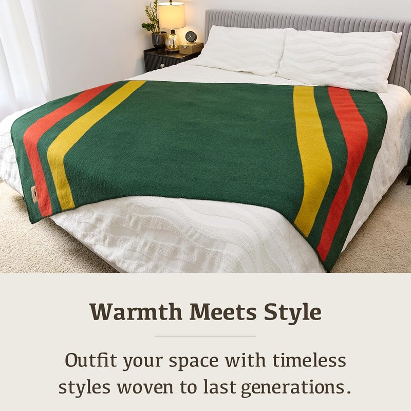 Chubbuck Authentic Chubbuck 100% Wool Blanket Camping (60" x 84") - Large Warm Blanket for Camping, Emergency, Outdoor Concerts and Home Use - Fire Retardant, Soft and Warm Blankets for Winter (Windsor) - Image 5